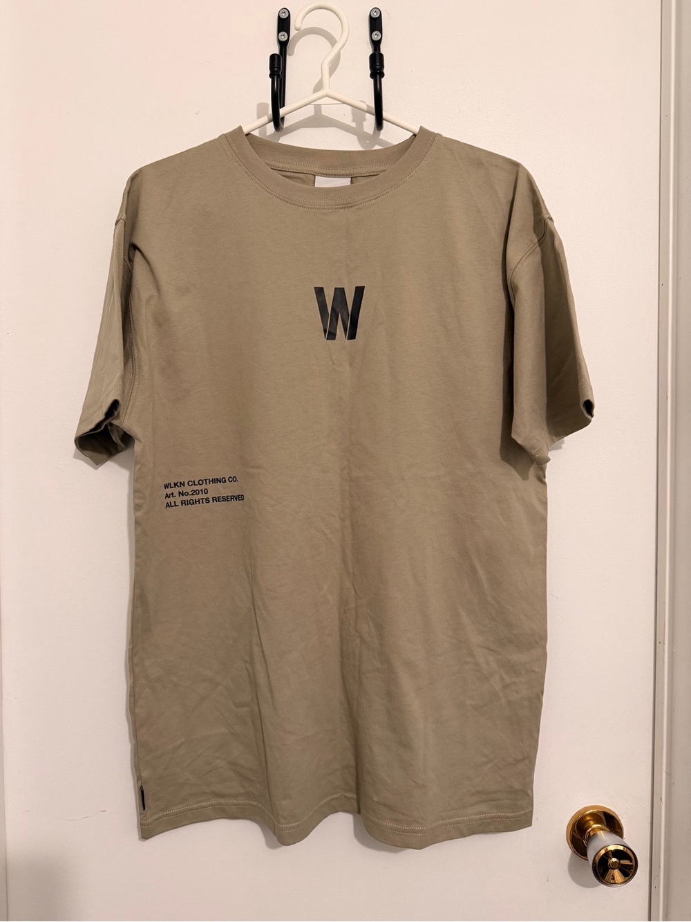 WILKN Men's Short Sleeve Crew Neck T-Shirt in Olive